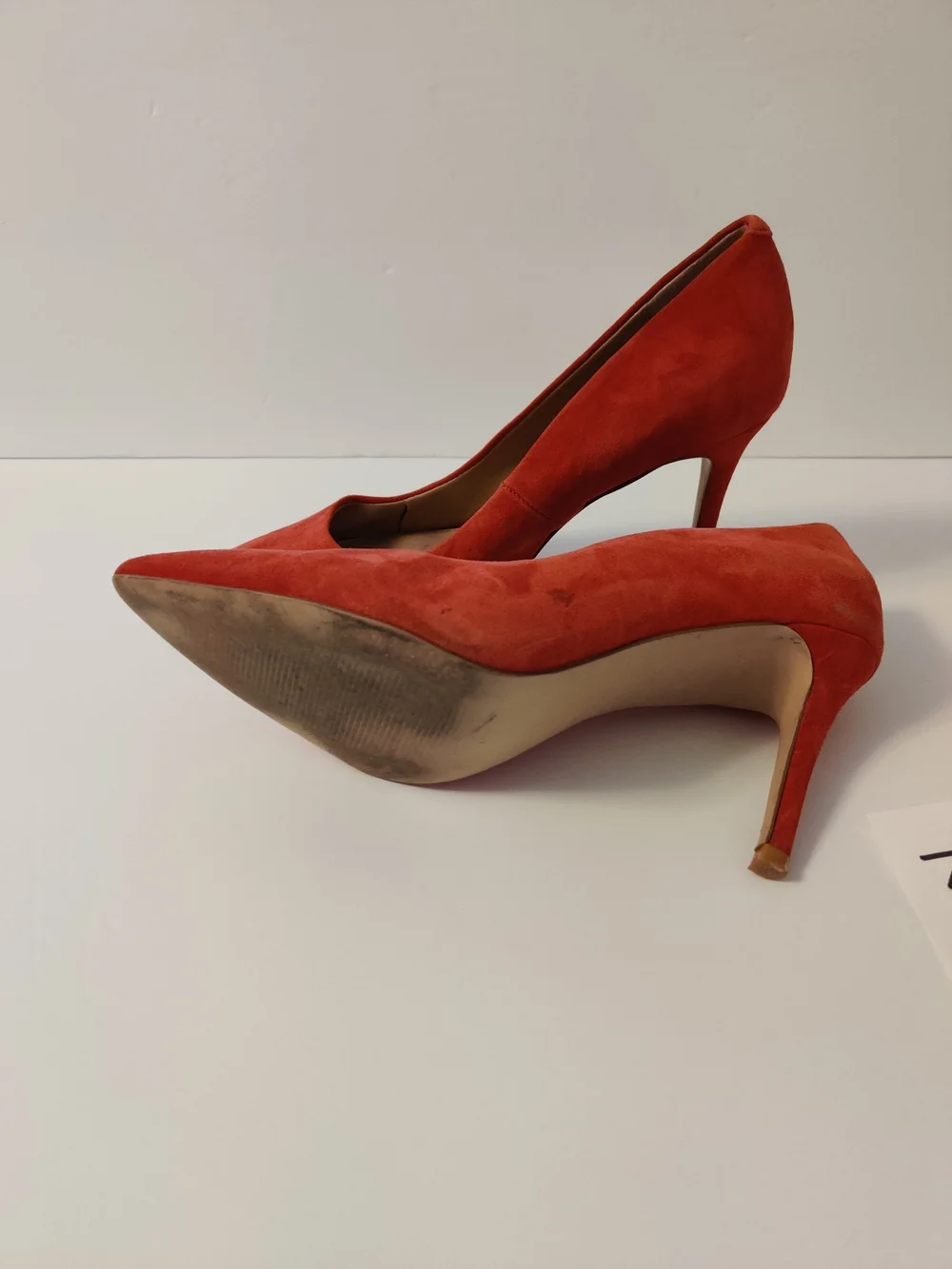 Steve Madden Red Suede Pointed-Toe High Heels 8